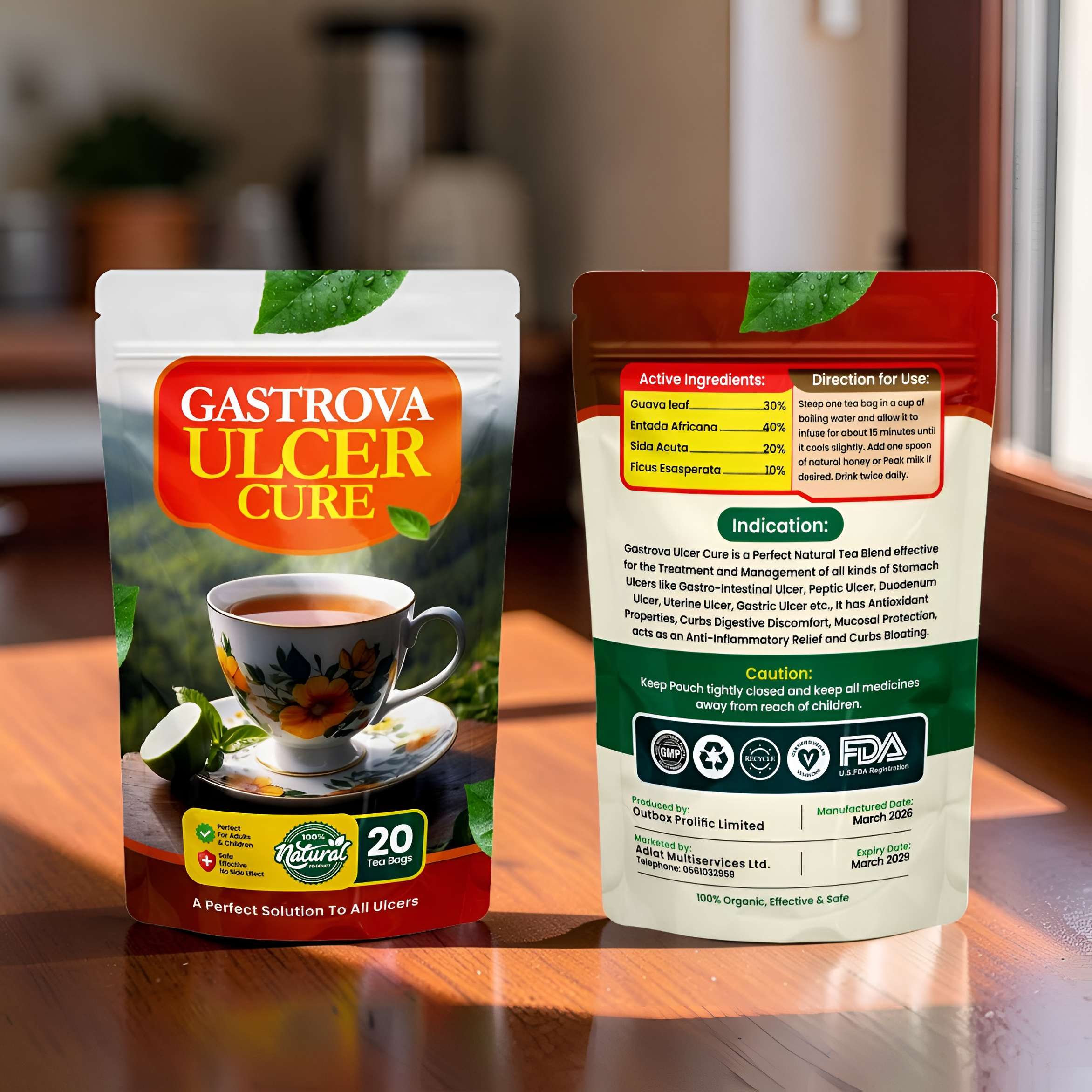 Gastrova Ulcer Cure product packaging